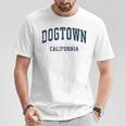 Dogtown California Ca ビンテージアスレチックスポーツデザイン Tシャツ 面白い贈り物