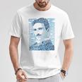 Glitschika s ニコラ・テスライラストtシャツ Tシャツ 面白い贈り物