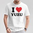 I Heart ゆず ファーストネーム I Love パーソナライズ Tシャツ 面白い贈り物