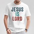 Jesus Is Lord – Christian Faithintage Born-Again Graphic Tシャツ 面白い贈り物