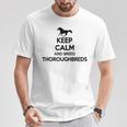 Keep Calm And Breed ファーマーブリーダー 馬サラブレッド Tシャツ 面白い贈り物