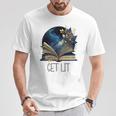Lets Get Lit Book ShirtGet Lost In a Book SignFloral Book T-Shirt Unique Gifts