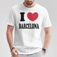 I Love Barcelona バルセロナが大好き Tシャツ 面白い贈り物