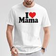 I Love Heart Mama Mother's Day Mommy Mother。 Tシャツ 面白い贈り物