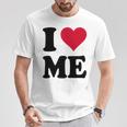 I Love Me 長袖tシャツ Tシャツ 面白い贈り物