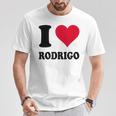 I Love Rodrigo Tシャツ 面白い贈り物