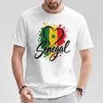 I Loveenegal 休暇 旅行 旗 お土産 ハート ツーリスト Tシャツ 面白い贈り物
