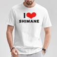 I Lovehimane 愛 ハート 島根 島根県 日本 お土産 かわいい おしゃれ Tシャツ 面白い贈り物