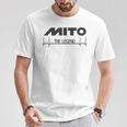 Mito レジェンド 125 ハートビート レジェンド バイク Cagiva Tシャツ 面白い贈り物
