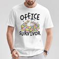 Officeurvivor かわいいアヒルの付箋 ユーモア 長袖tシャツ Tシャツ 面白い贈り物