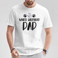 Pastore Bianco Papà Divertente Pastore Tedesco Bianco Maglietta Regalos divertidos