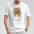 Quokka In Pocket かわいいクオッカ 胸ポケットクオッカ Tシャツ 面白い贈り物