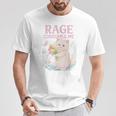 Rage Consumes Me キュート 怒っている猫 面白い 皮肉なミーム Tシャツ 面白い贈り物