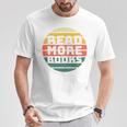 Read More Books Retro Vintage Book Lover Premium Tri-Blend T-Shirt Unique Gifts