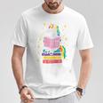 Reading Unicorn Cute Book Lover Bookworm Women Girls T-Shirt Unique Gifts