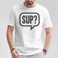 Sup どうしたの？ワザップワサップ What's Up Tシャツ 面白い贈り物
