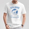Svalbardpitzbergen ホッキョクグマ ロングイヤービーン ノルウェー ホッキョクグマ Tシャツ 面白い贈り物
