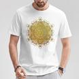 Vector Equilibrium 神聖なジオメトリーメタトロン 生命の花 Tシャツ 面白い贈り物