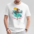 Waiehu Beach Hawaii、サーフィンサーフボードレトロ Tシャツ 面白い贈り物