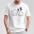 West Highland ホワイトテリア 犬 眠っているかわいいウェスティー Tシャツ 面白い贈り物