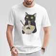 おもしろ猫 ラーメン ヴィンテージ 和麺 Tシャツ 面白い贈り物