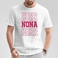 かわいい パーソナライズ ノナ 誕生日 マッチング ファミリー Tシャツ 面白い贈り物