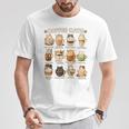 かわいいアニメコーヒー猫カプチーノかわいい猫カフェデザイン Tシャツ 面白い贈り物