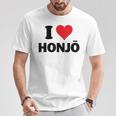 アイハート本庄 日本ラブ 日本土産 Tシャツ 面白い贈り物