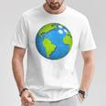 アースボウリングボールアースデイフェイバーズファニーアースデイ Tシャツ 面白い贈り物