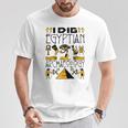 エジプト考古学 面白い クール 古代エジプトギフト ピラミッド Tシャツ 面白い贈り物