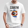 エスワティニ地図旗 制定。 Tシャツ 面白い贈り物