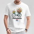 オランダの風車 チューリップフィールド オランダ 春の花 バイク Tシャツ 面白い贈り物