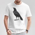 カラス ヴィンテージ イラスト カラス Tシャツ 面白い贈り物