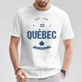 ケベックシティ ケベック州の旗 Tシャツ 面白い贈り物