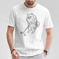 ゴルフ ポメラニアン グッズ おもしろ 犬 面白い 笑える 和風 Tシャツ 面白い贈り物