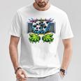 サッカー 67 シックスセブンファニージェンアルファミームドリップ Tシャツ 面白い贈り物
