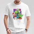 ザ・スーパーマリオギャラクシー・ムービー Toad And Yoshi Galaxy Fun Tシャツ 面白い贈り物