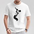 ジャズ&ブルースミュージシャン アーティスト トランペット ミュージックシルエット Tシャツ 面白い贈り物