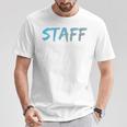 スタッフバックプリントデザインtシャツ イベントスタッフ用 Tシャツ 面白い贈り物