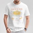 スパゲッティ カシオ エ ペペ 伝統的なイタリア料理 レシピ ティー Tシャツ 面白い贈り物