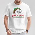 タコス イン ヒューマン コスチューム メキシカン テクスメックス ファヒータ ブリトー Tシャツ 面白い贈り物