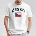 チェコ国旗 誇り高きチェコ語 Tシャツ 面白い贈り物