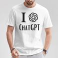 チャット Gpt が大好きです Tシャツ 面白い贈り物
