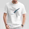 トンボ 蜻蛉 蜻蜓 大きい Dragonfly レトロ 虫 昆虫 イラスト かっこいい おしゃれ トンボ好き トンボ柄 Tシャツ 面白い贈り物