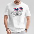ノルウェー サッカー フットボール 試合 プレーヤー ファン ノルウェー国旗 Tシャツ 面白い贈り物