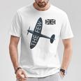 バトルオブブリテン イギリス空軍航空機 スピットファイア The Few War 飛行機 Tシャツ 面白い贈り物