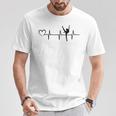 バレリーナ ハートビート ハート バレリーナ バレエ ハートビート Tシャツ 面白い贈り物
