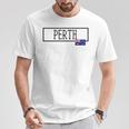 パース オーストラリア カントリーシティ オーストラリア 楽しい 女性 男性 パース Tシャツ 面白い贈り物