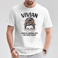 ビビアン ノーマルガールと同じ Just Much Cooler ガールネーム Tシャツ 面白い贈り物