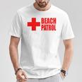 ビーチパトロール ライフガード サーフ レスキュー 長袖tシャツ Tシャツ 面白い贈り物
